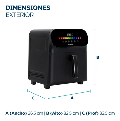 Freidora de Aire Philco FR256PH 6L 1700W Negra